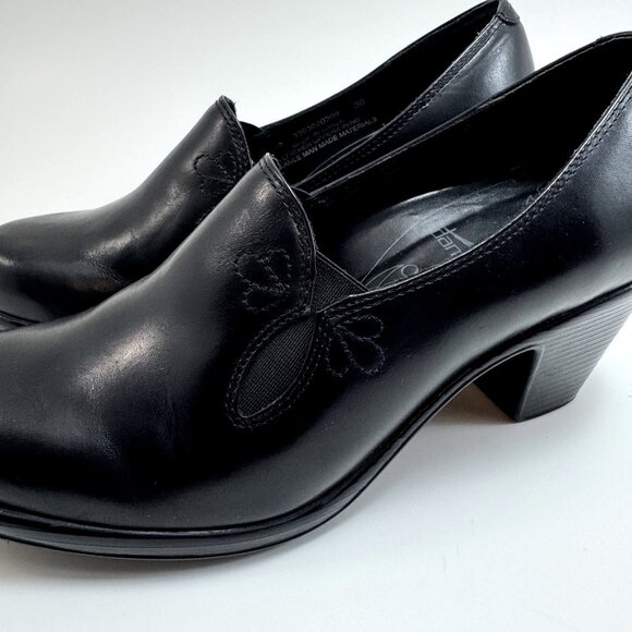 DANSKO WOMEN'S BLACK LEATHER CLOGS COMFORT SHOES SIZE 36 (US 5.5/6) - Picture 3 of 16